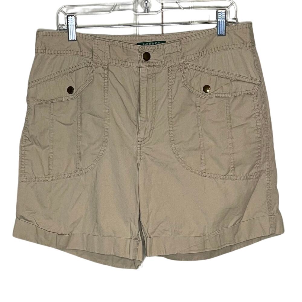 LRL Lauren Ralph Lauren Womens High Rise Shorts | Cotton | 7" Inseam | Size 12